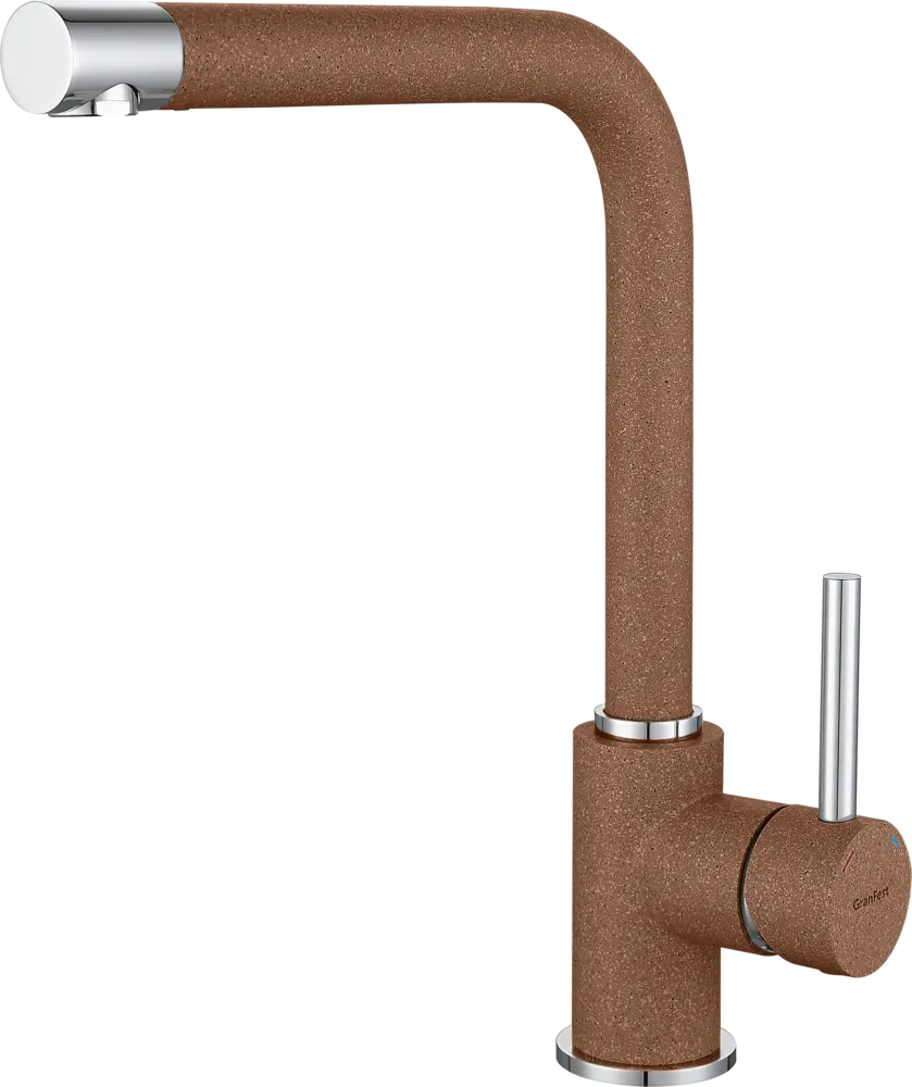 Фото товара: GranFest 3651, смеситель, мрамор, терракот