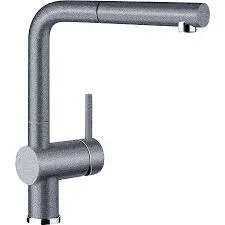 Фото товара: Blanco Linus-S, смеситель, гранит, алюметаллик