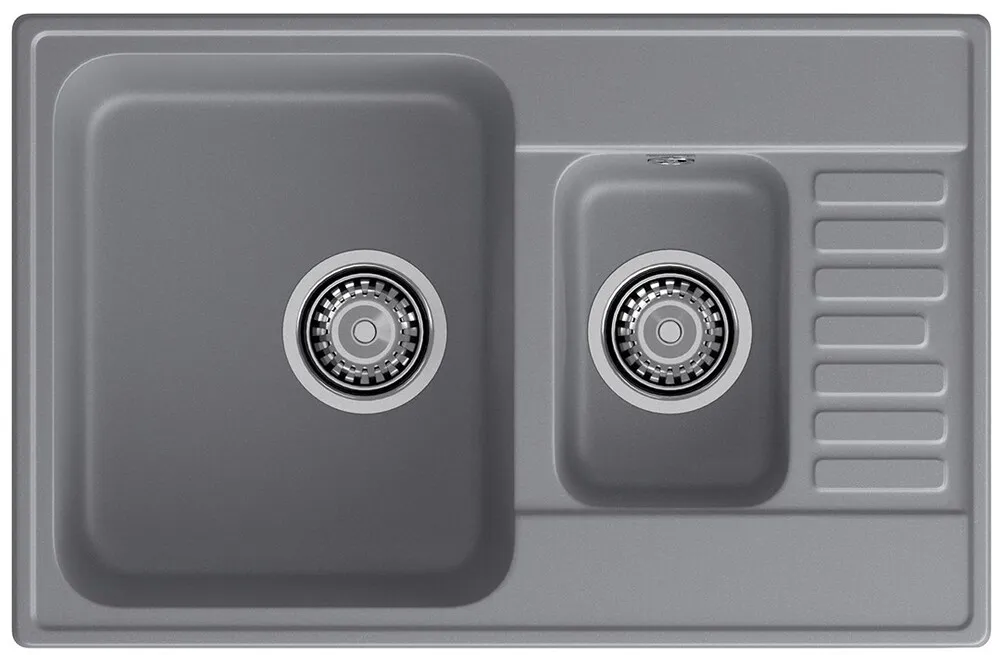 Детальное фото товара: LEX St. Moritz 740 Deep Grey, мойка, гранит