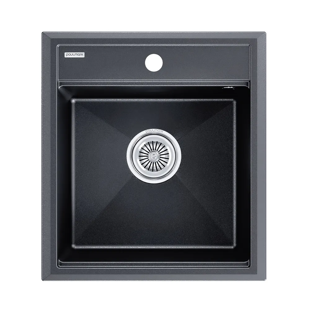 Детальное фото товара: Paulmark STEPIA 45, мойка, гранит, черный металлик