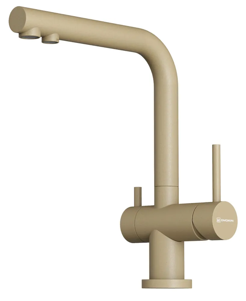 Фото товара: Omoikiri Nagano-P-CH, смеситель, гранит, шампань