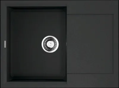 Фото товара: Omoikiri Sakaime 68-BL, мойка, гранит, черный