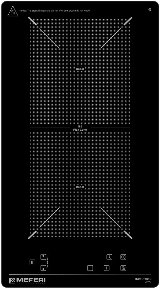 Фото товара: MEFERI MIH302BK ULTRA индукционная поверхность