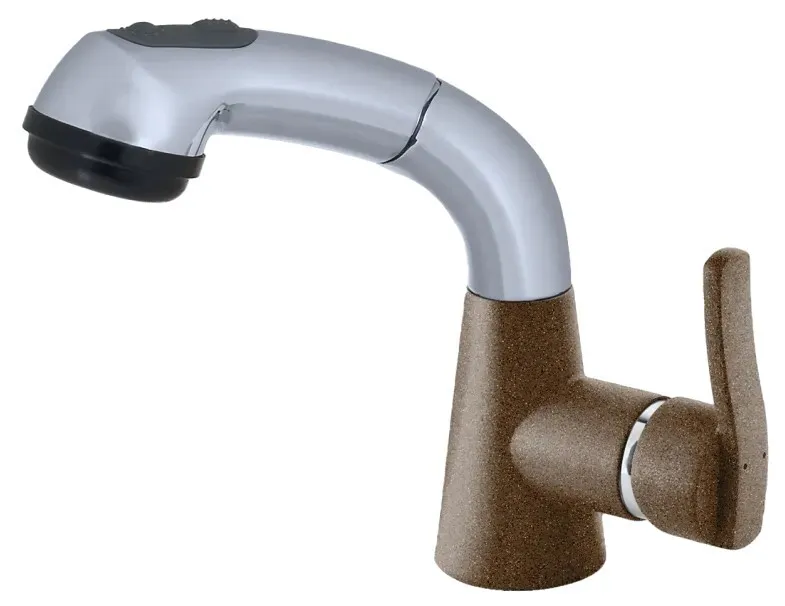 Фото товара: GranFest 3773, смеситель, мрамор, терракот