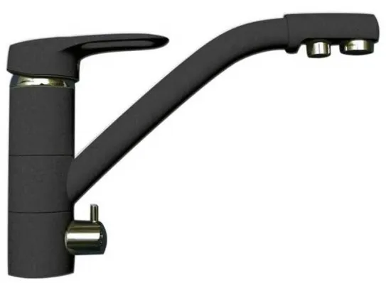 Фото товара: LAVA SG05 BASALT, смеситель, гранит, черный