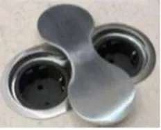 Фото товара: SFL BP8-2 блок встраиваемый 2 эл. розетки, нержавеющая сталь