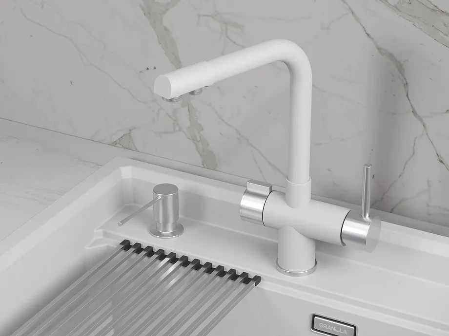 Детальное фото товара: GRANULA 5008 смеситель, гранит, арктик