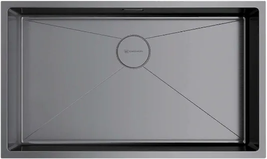 Фото товара: Omoikiri Taki 74-U/IF-GM, мойка, нержавеющая сталь/вороненая сталь