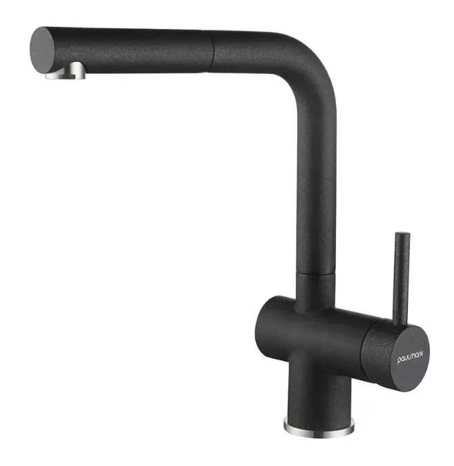 Фото товара: Paulmark DOSSE, смеситель, гранит, черный