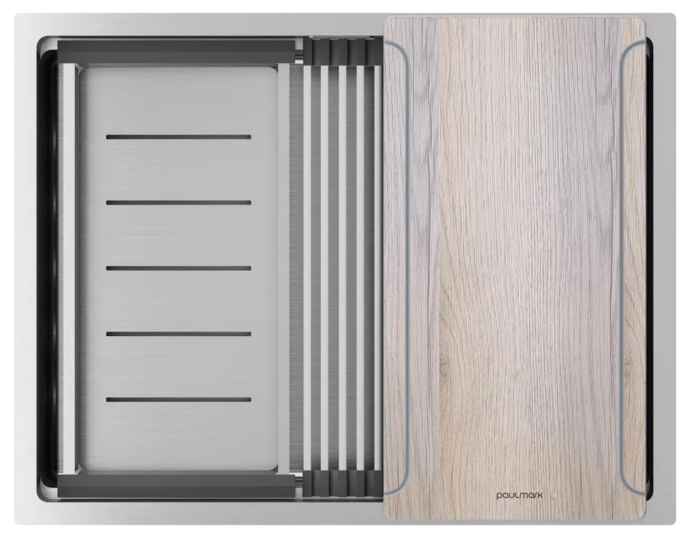 Фото товара: Paulmark NEXT-MULTI SINK 58 UNI, мойка, нержавеющая сталь брашированная