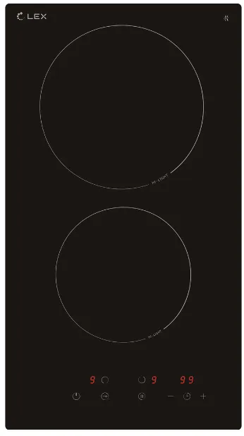 Фото товара: LEX EVH 3020 BL стеклокерамическая поверхность
