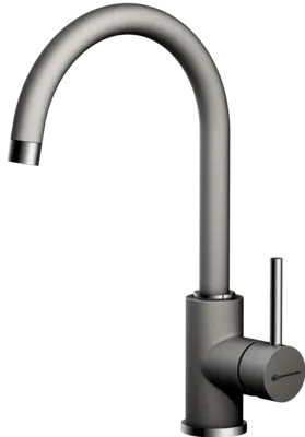 Фото товара: Omoikiri Shinagawa-PL, смеситель, гранит, платина