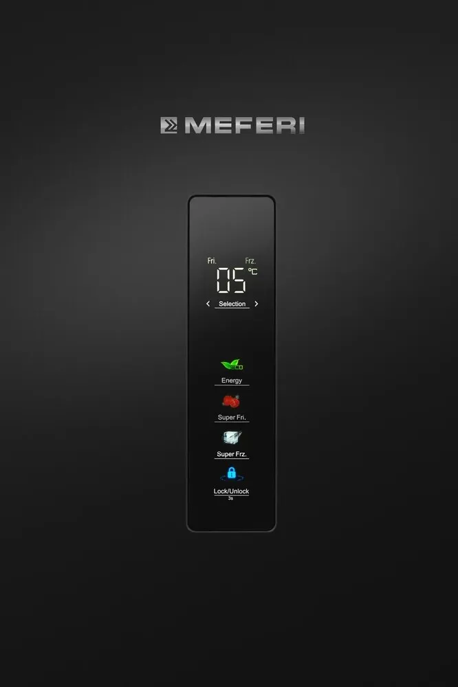 Детальное фото товара: MEFERI MFR185BK TOTAL NO FROST COMBI ULTRA