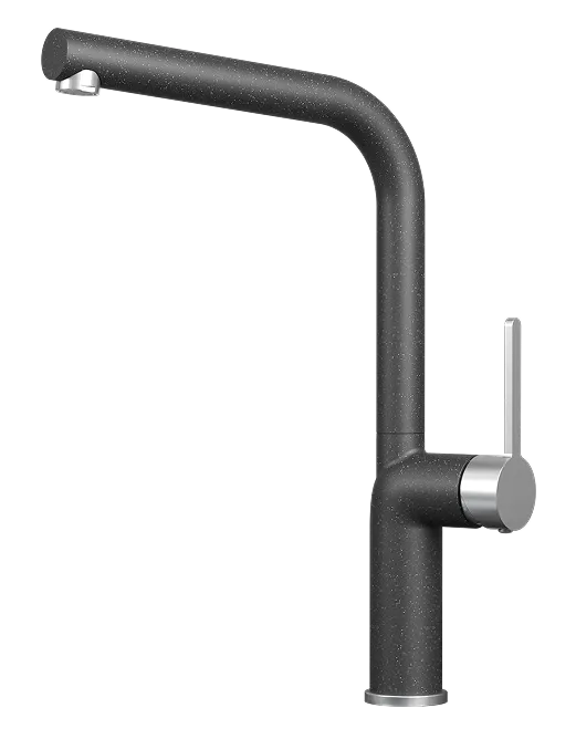 Фото товара: GRANULA 9502 смеситель, гранит, черный