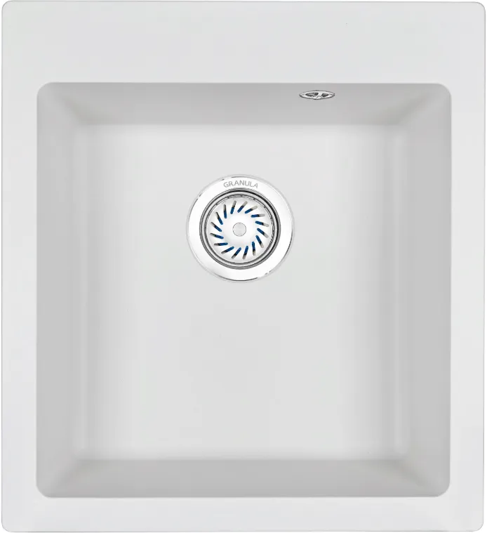 Фото товара: GRANULA 4651 мойка, гранит, арктик (белый)