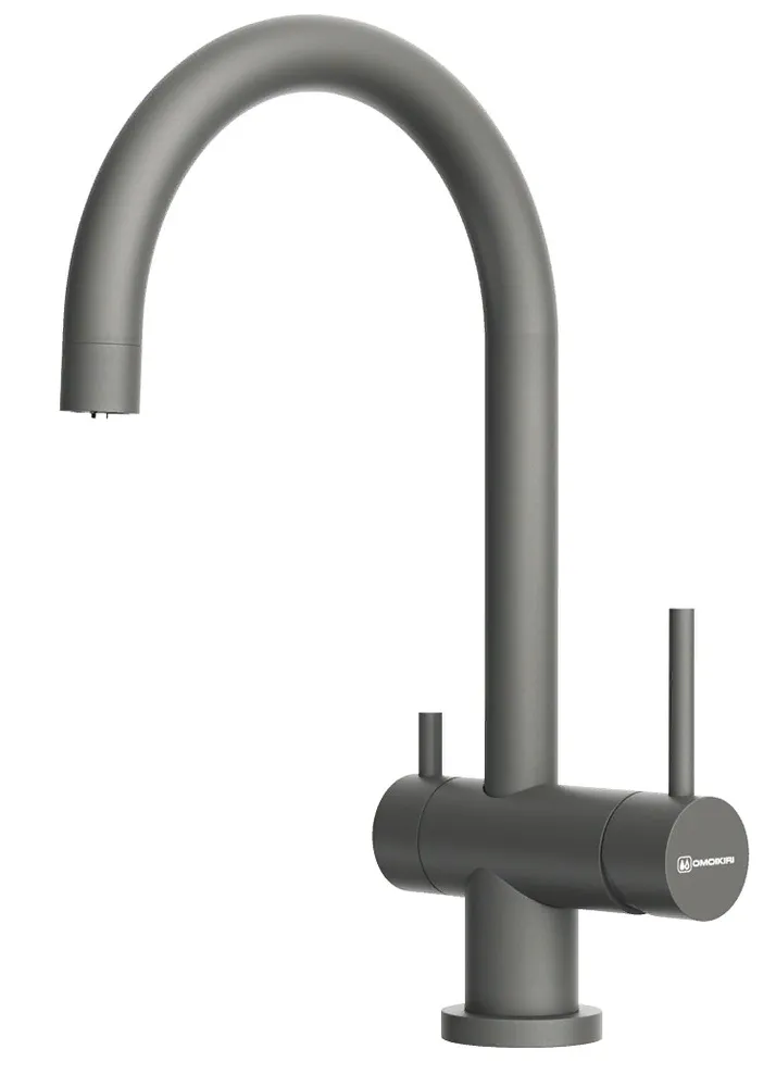 Фото товара: Omoikiri Yamada-P-PL, смеситель, гранит, платина