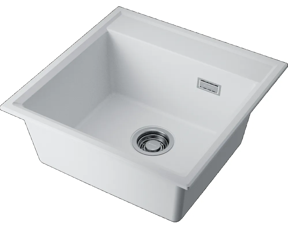 Детальное фото товара: Omoikiri Daisen 51-WH, мойка, гранит, белый