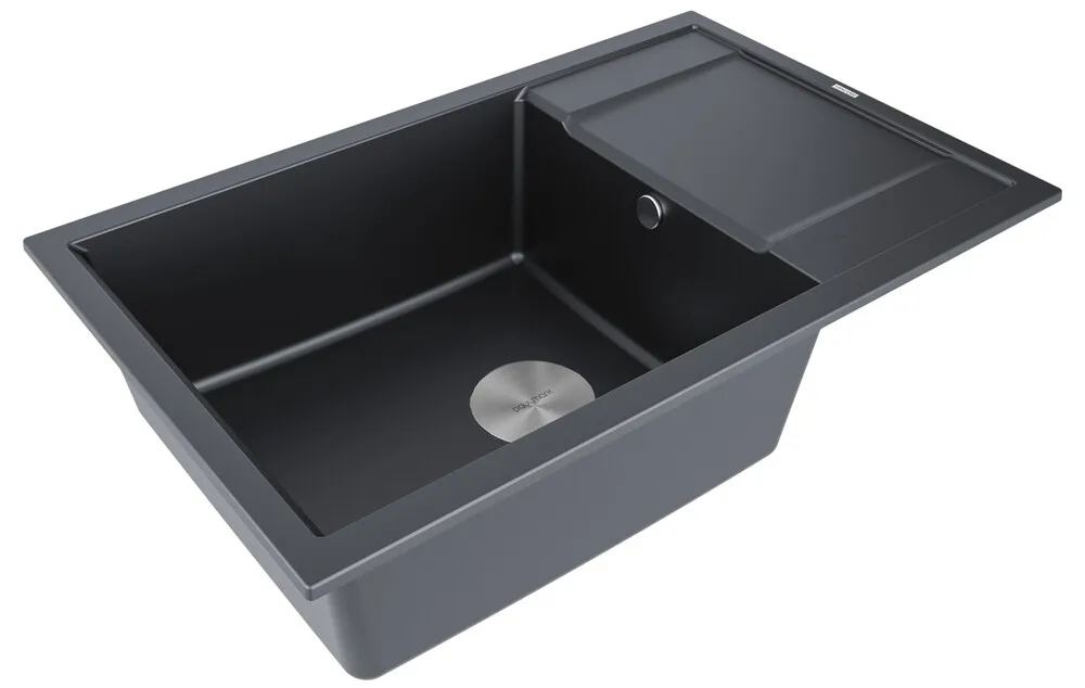 Детальное фото товара: Paulmark FLUGEN 60, мойка, гранит, черный металлик