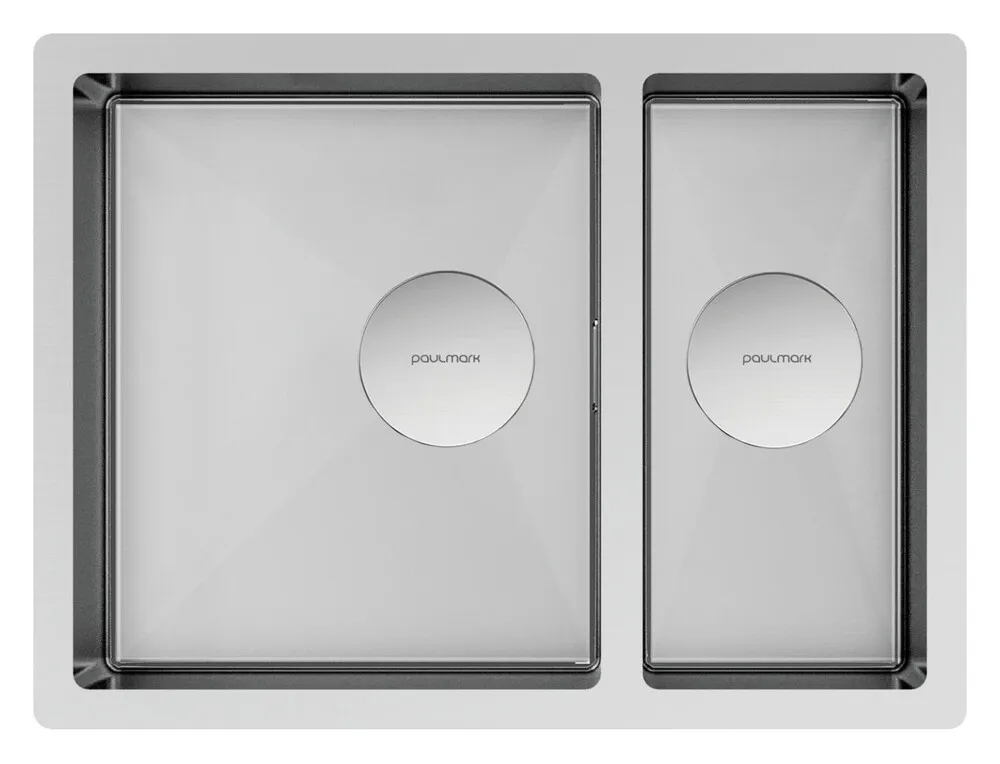 Детальное фото товара: Paulmark NEXT 58/2S UNI, мойка, нержавеющая сталь брашированная