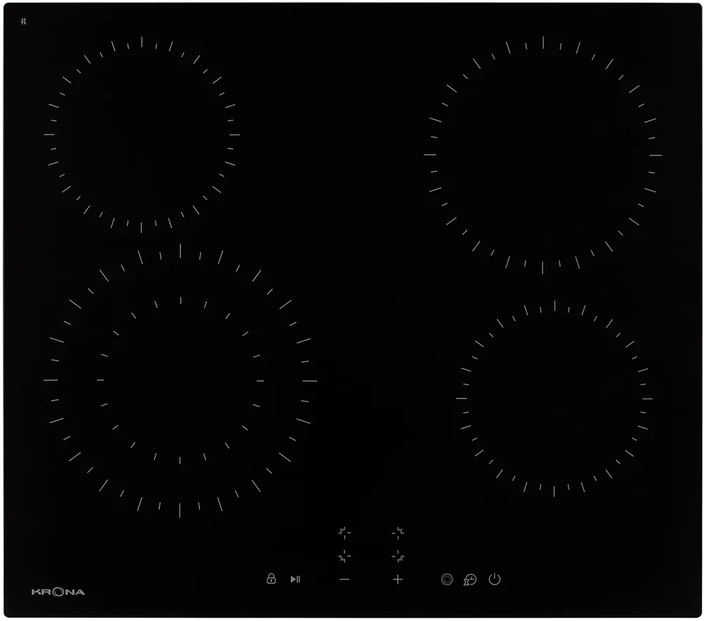 Фото товара: Krona ZAUBER 60 BL 1DZTK стеклокерамическая поверхность