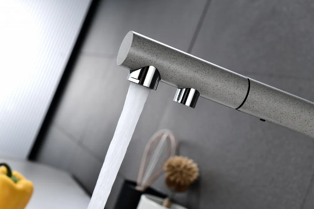 Детальное фото товара: Paulmark SERPENTINE, смеситель, гранит, графит