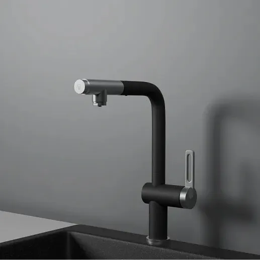 Фото товара: GRANULA 8169 смеситель, гранит, черный