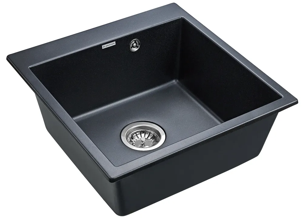 Детальное фото товара: Paulmark KANTE 50, мойка, гранит, черный металлик
