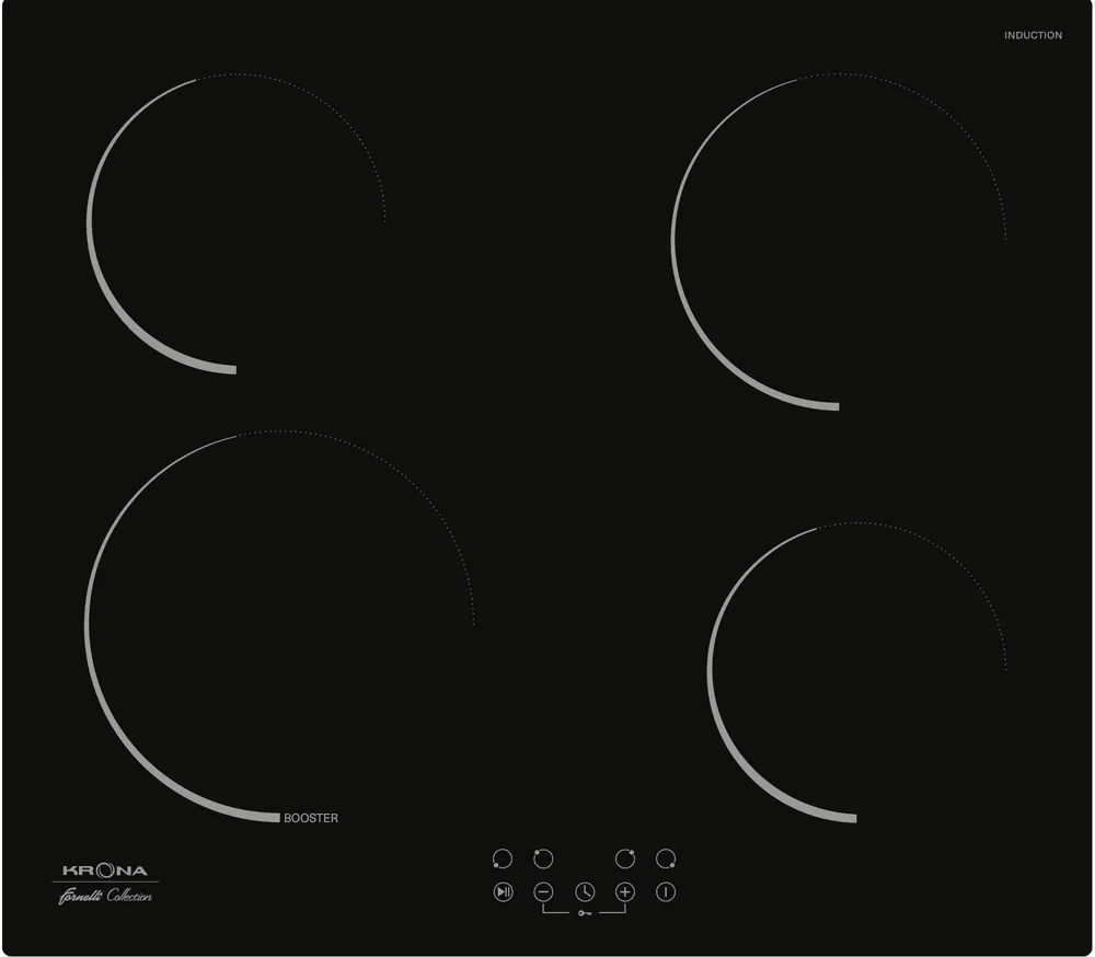 Фото товара: Krona STORNO 60 BL индукционная поверхность