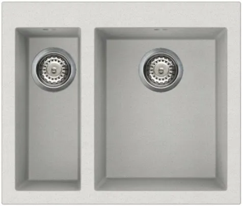 Фото товара: Omoikiri Bosen 59-2-WH, мойка, гранит, белый