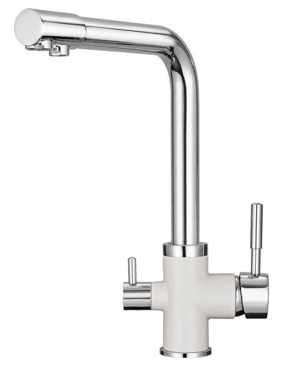 Фото товара: GRANULA 3015 смеситель, гранит, хром/арктик (белый)