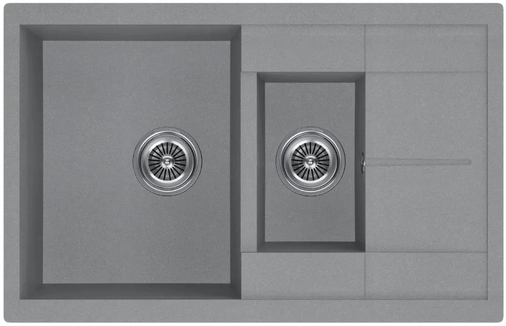 Фото товара: KUCHENSTERN FLUG 60-2, мойка, гранит, титан