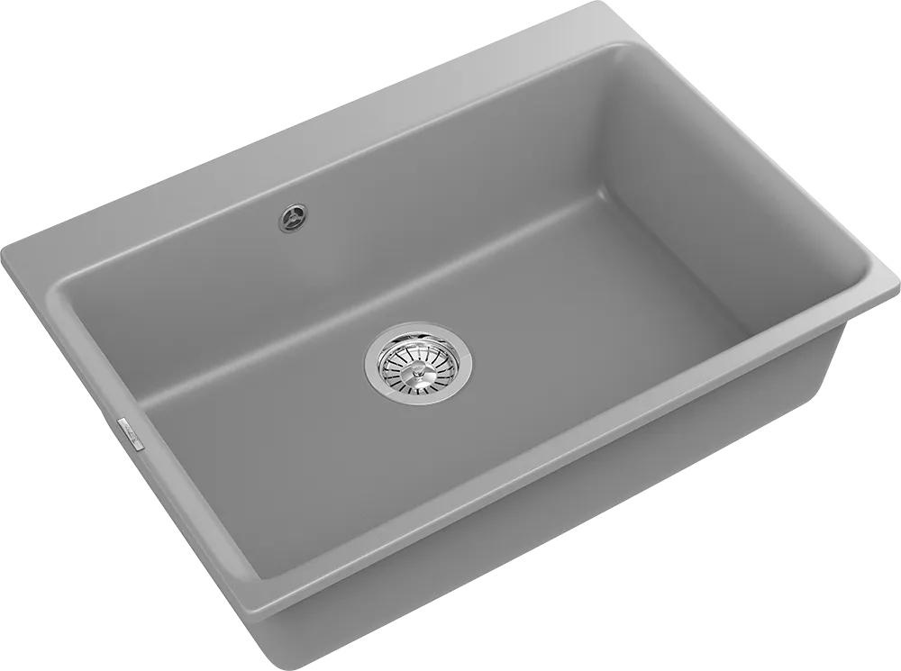 Детальное фото товара: Rivelato AXEL Х-70 grigio metallizzato, мойка, гранит, серый металлик