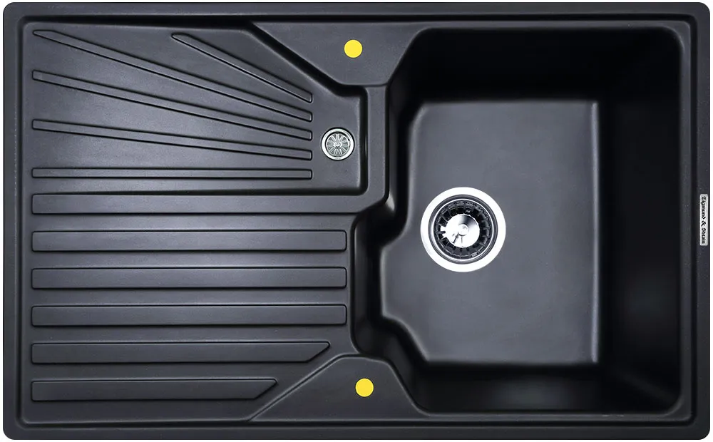 Фото товара: Zigmund & Shtain KASKADE 800, мойка, черный базальт  