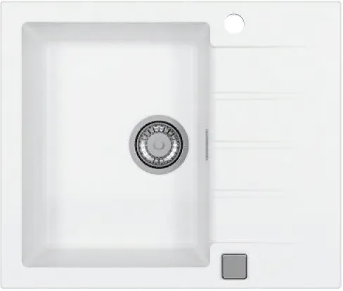 Фото товара: ALVEUS GRANITAL CADIT 10 ARCTIC - G11, мойка, гранит, белый (в комплекте с сифоном 1132823)