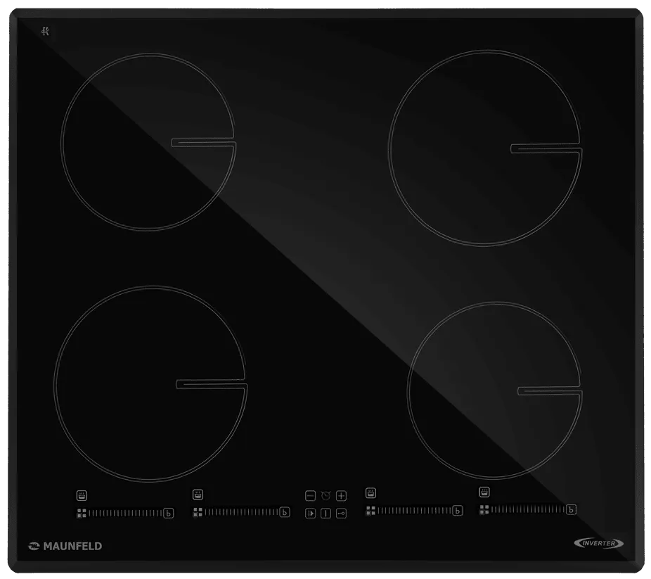 Фото товара: Maunfeld AVI6044SSBK индукционная поверхность