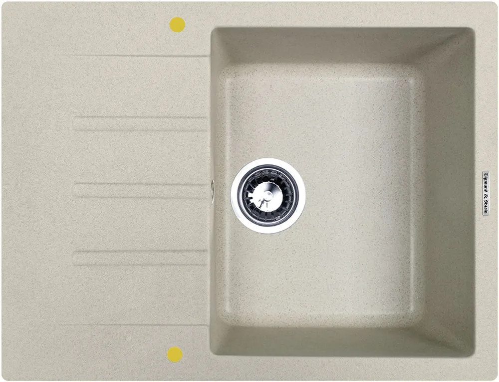 Детальное фото товара: Zigmund & Shtain RECHTECK 645, мойка, речной песок 