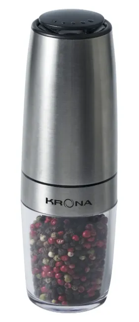 Детальное фото товара: Krona Salz Pfeffer Schwerkraft Inox измельчитель для специй электрический