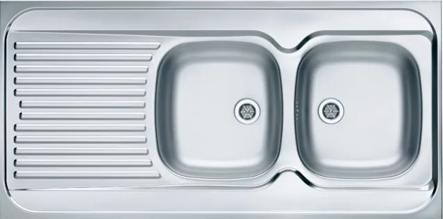 Фото товара: ALVEUS CLASSIC 100R NAT-60, мойка, нержавеющая сталь, правая (в комплекте с сифоном 1071240)