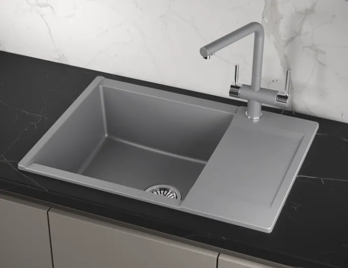 Детальное фото товара: GRANULA ES-7003 мойка, гранит, алюминиум