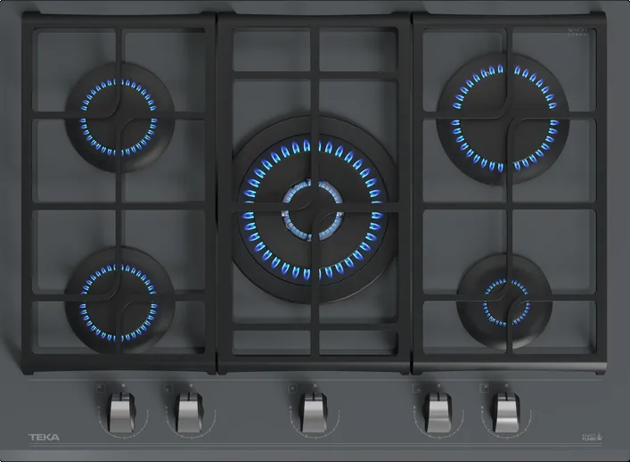 Фото товара: Teka GZC 75330 XBN STONE GREY газовая поверхность