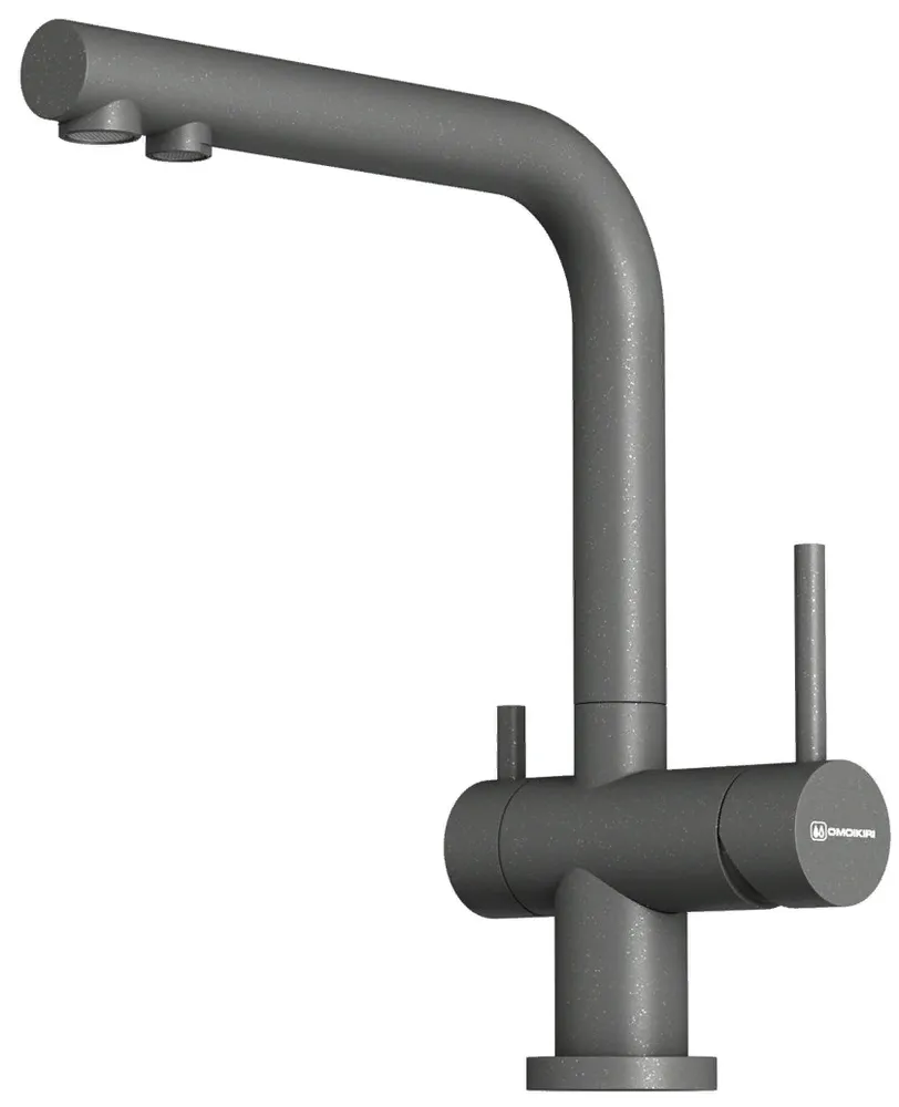 Фото товара: Omoikiri Nagano-P-PL, смеситель, гранит, платина