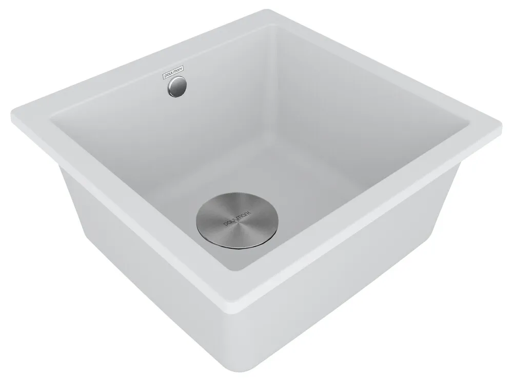 Детальное фото товара: Paulmark GERA 50, мойка, гранит, белый