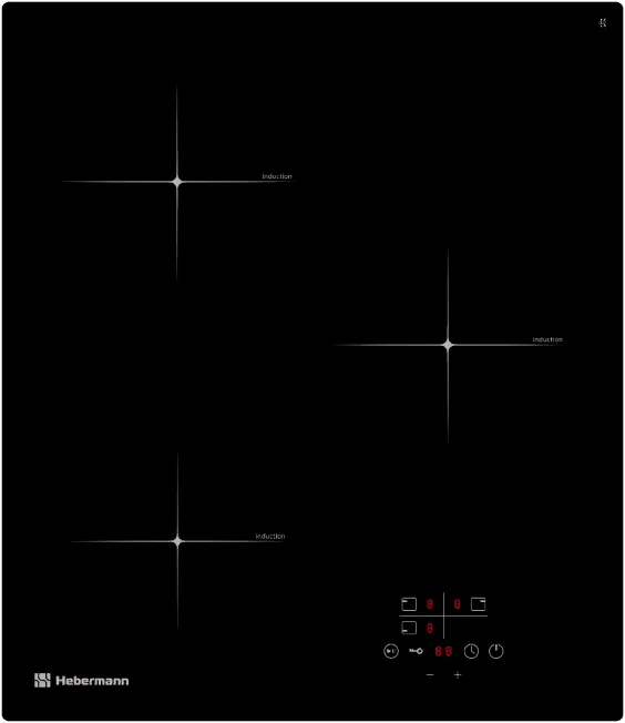 Фото товара: Hebermann HBKI 4530.1 B индукционная поверхность