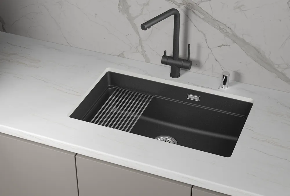 Детальное фото товара: GRANULA 7303iU мойка, гранит, черный