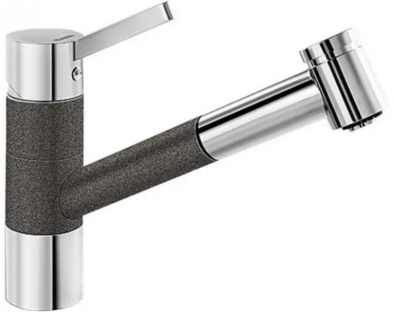 Фото товара: Blanco Tivo-S смеситель, хром/гранит, антрацит