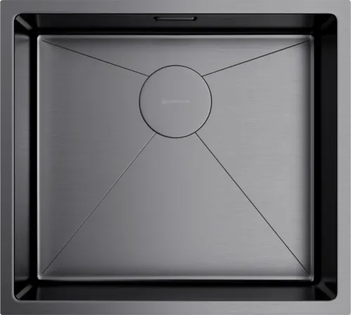 Фото товара: Omoikiri Taki 49-U/IF-GM, мойка, нержавеющая сталь/вороненая сталь 