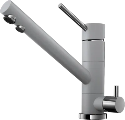 Фото товара: Omoikiri Tonami-GR, смеситель, гранит, leningrad grey