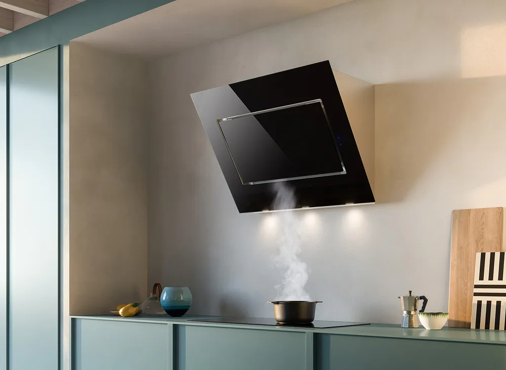 Детальное фото товара: Falmec QUASAR GLASS BLACK 80