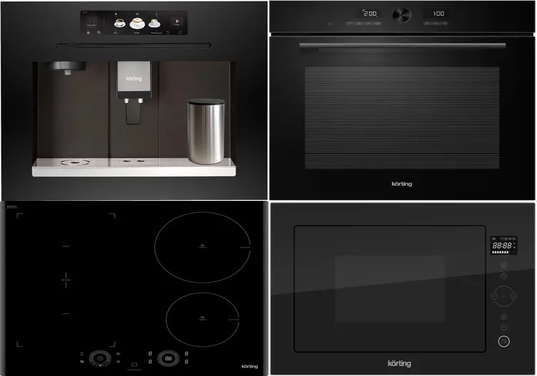 Фото товара: KORTING HIB 64750 B SMART + OKB 1680 GN MW + KMI 825 TGN + KCM 9830 BCG