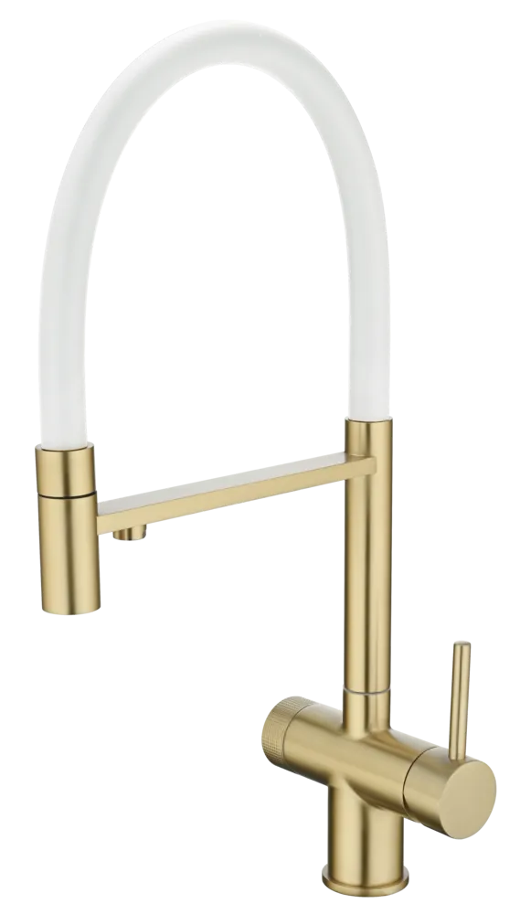 Фото товара: Emar EC-7024WHT Matt Gold, смеситель, матовое золото